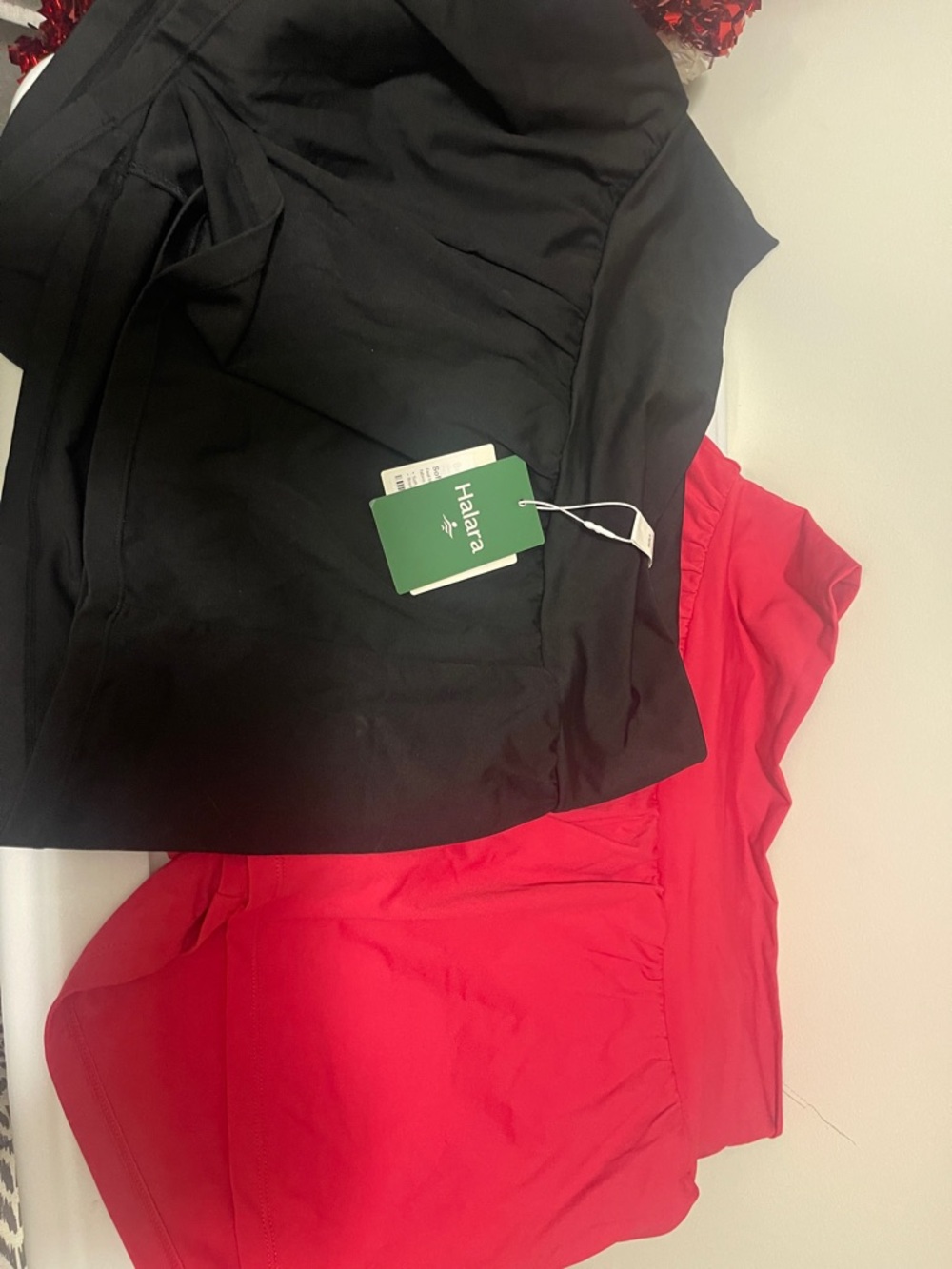 HALARA Black and Red Shorts